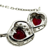 ★★最終特価品 ハート2連 ルビー 計0.96ct ダイヤモンド 計0.18ct ネックレス Pt950プラチナ/Pt850プラチナ 3.4g 46cm レディース
【中古】【真子質店】【NN】




【SxT】