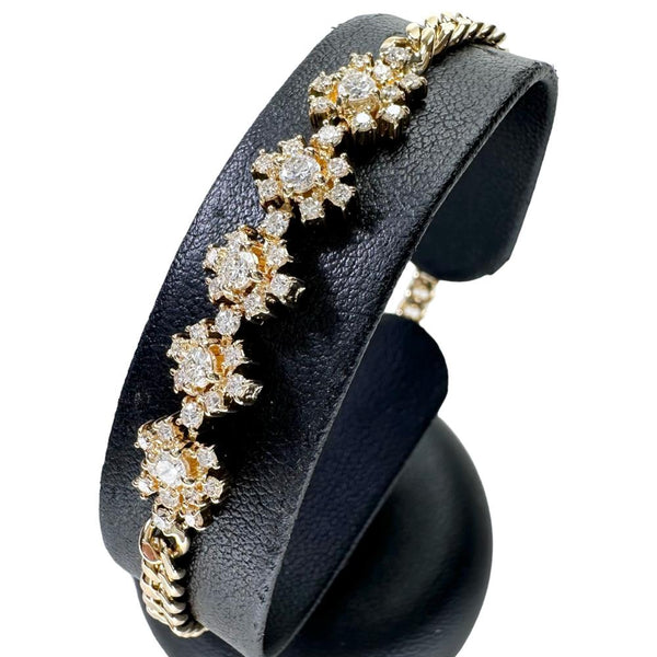 5連フラワー風 ダイヤモンド 1.155ct ブレスレット K18ゴールド 18金 14.2g 17cm レディース
【中古】【真子質店】【NN】




【IMiKx】