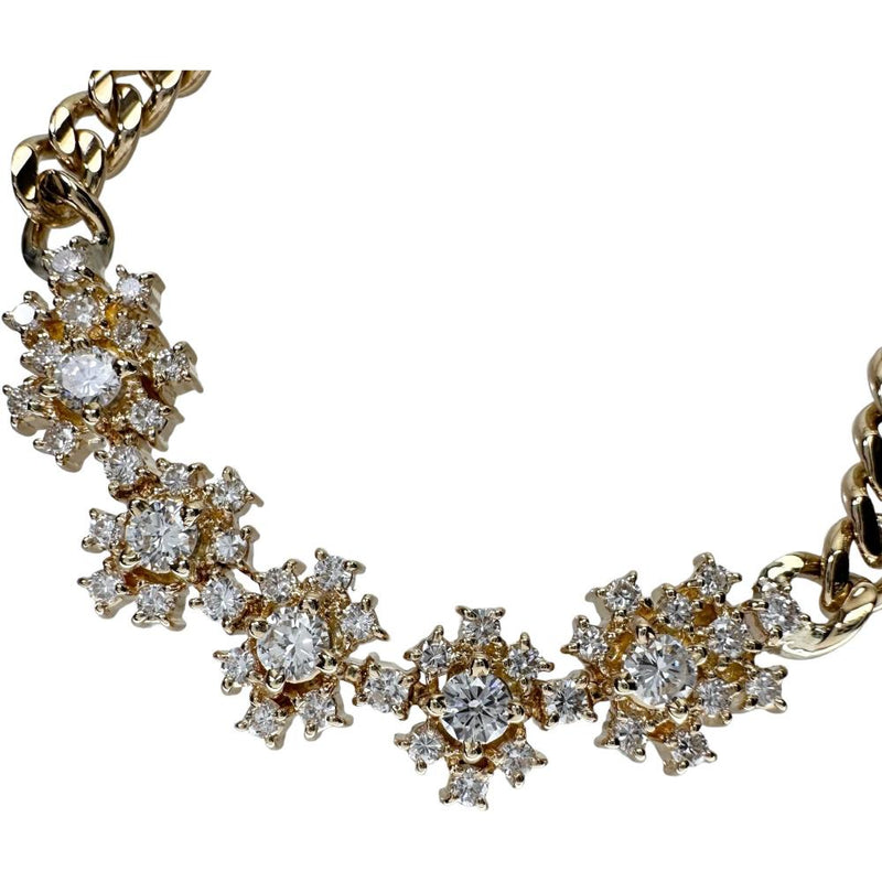 5連フラワー風 ダイヤモンド 1.155ct ブレスレット K18ゴールド 18金 14.2g 17cm レディース
【中古】【真子質店】【NN】




【IMiKx】