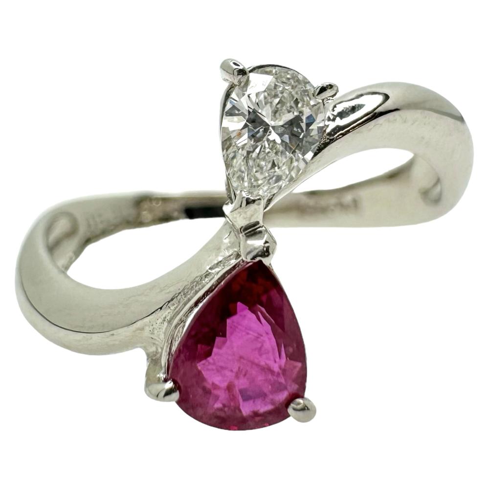 最終特価品 11.5号 ルビー 0.53ct ダイヤモンド 0.16ct リング・指輪 