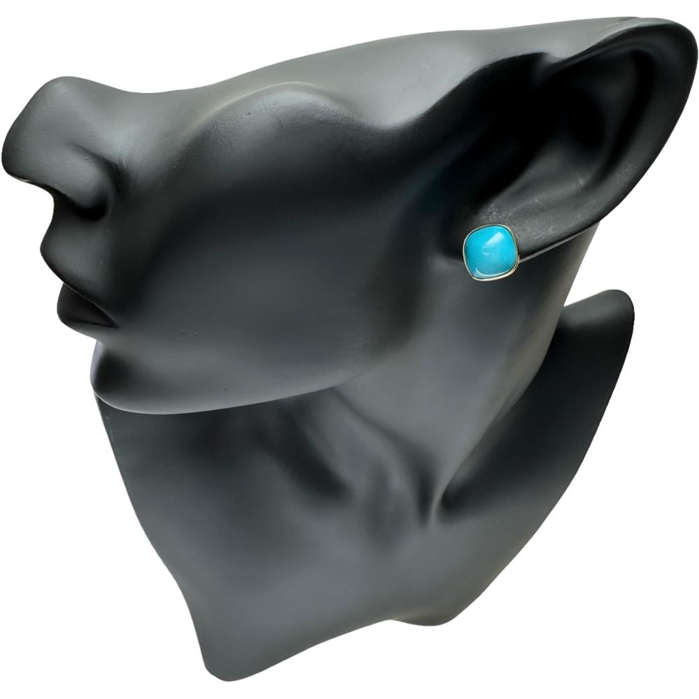 トルコ石（ターコイズ） ピアス K18ゴールド 18金 1.9g レディース