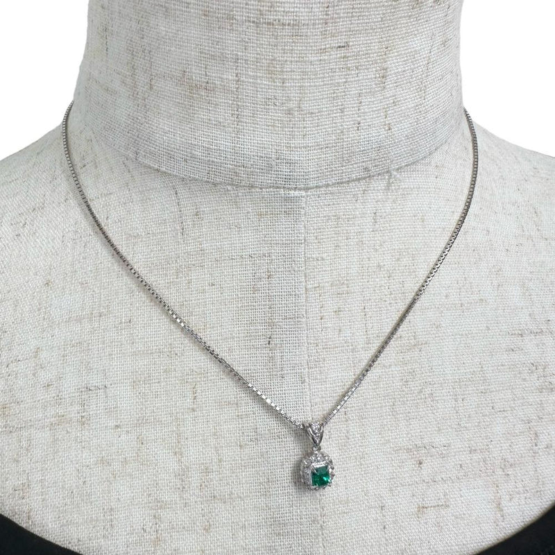 エメラルド 0.33ct ダイヤモンド 計0.21ct ネックレス Pt900プラチナ/Pt850プラチナ 6.3g 40cm レディース
【中古】【真子質店】【NN】




【DSMo】