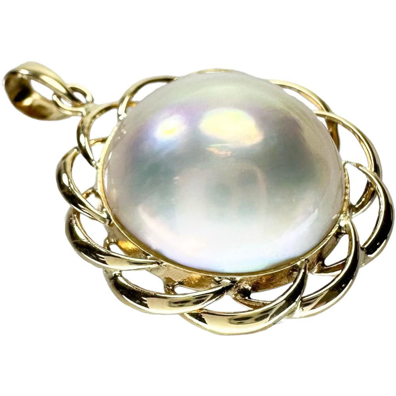 マベパール（マベ真珠） ペンダントトップ K18ゴールド 18金 3.0g レディース
【中古】【真子質店】【NN】




【TDT】