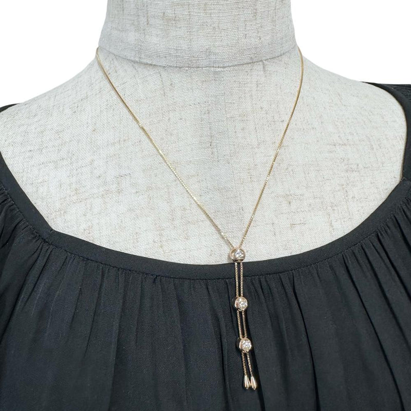 3石ダイヤスライド ダイヤモンド（推定J-SIクラス） 0.50ct ネックレス K18ゴールド 18金 6.8g 52cm レディース
【中古】【真子質店】【NN】




【SMoK】