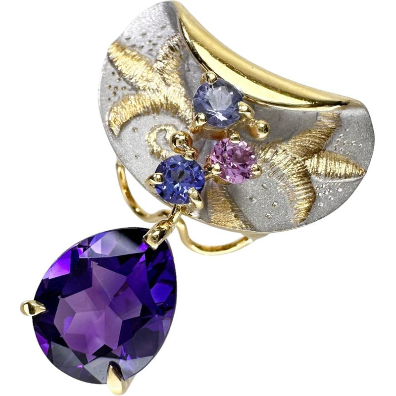 【DESIGNER JEWELRY/作家ジュエリー】 名執左結里 アメジスト 2.31ct マルチストーン 0.19/0.11ct ペンダントトップ K18ゴールド 18金 4.4g レディース
【中古】【真子質店】【NN】




【DMiD】