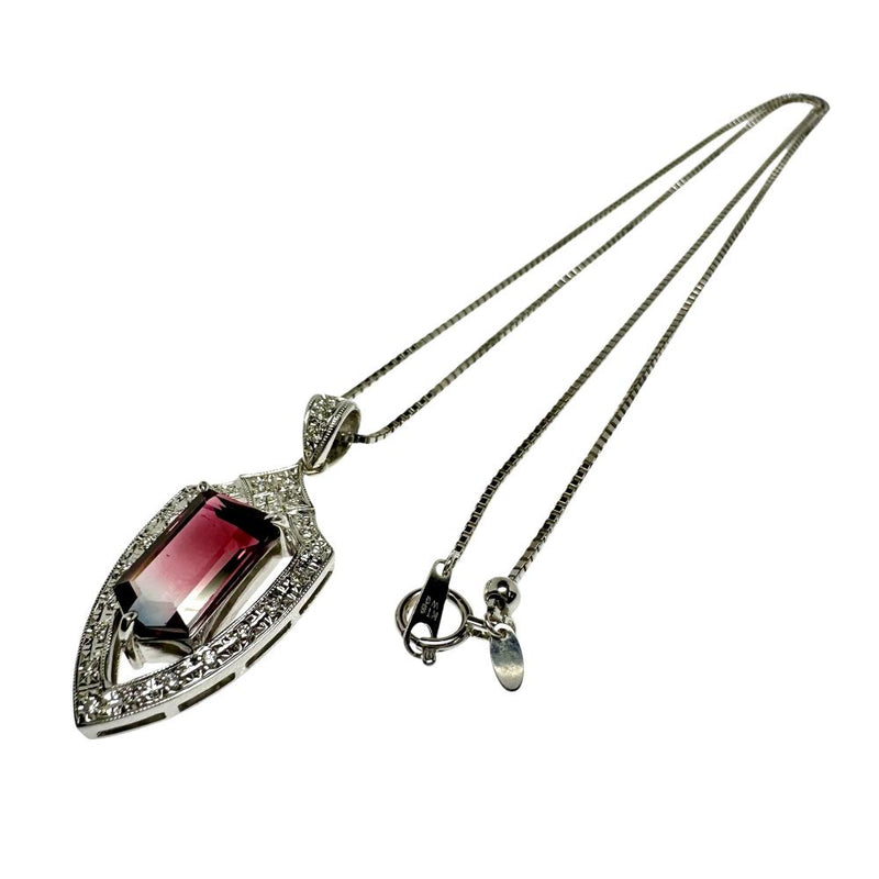 パーティカラードトルマリン 4.32ct ダイヤモンド 計0.15ct ネックレス K18WGホワイトゴールド 18金 9.5g 45cm レディース
【中古】【真子質店】【NN】




【IxDMo】