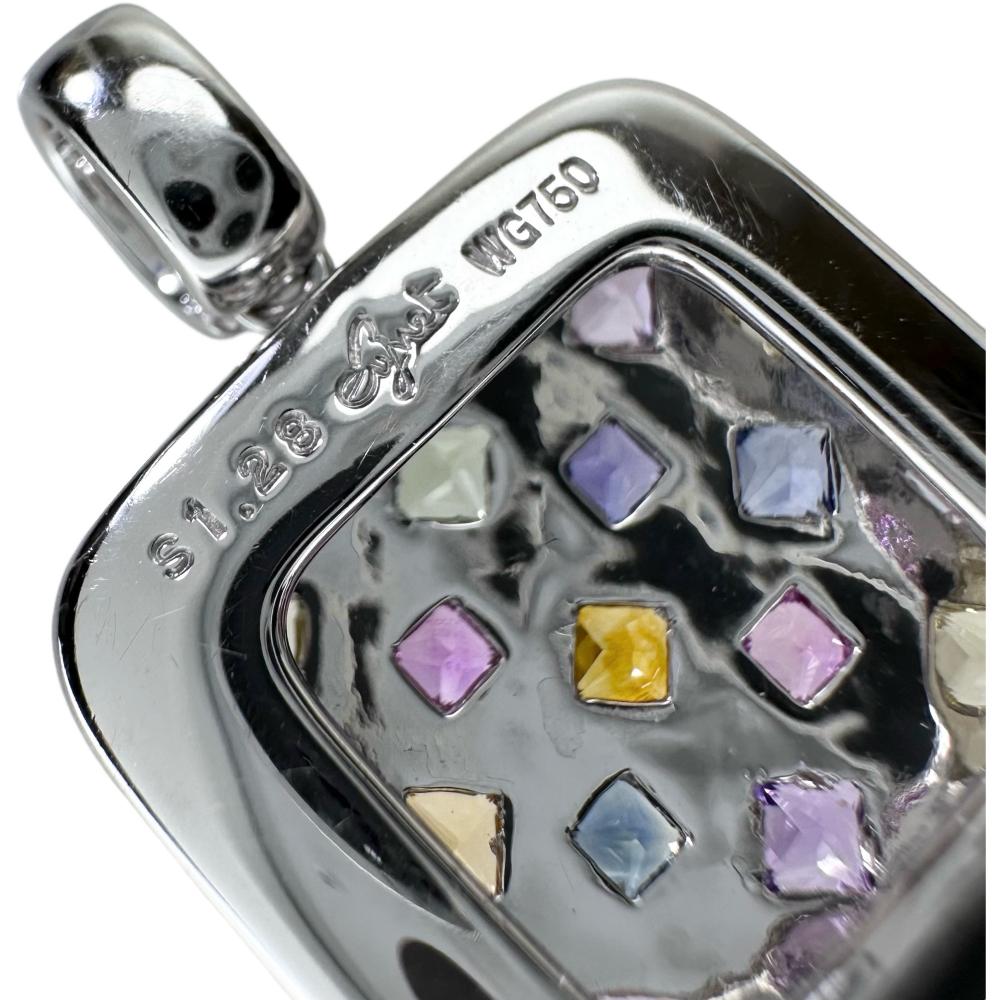 Jeunet/ジュネ】 マルチカラーサファイア 1.28ct ペンダントトップ 