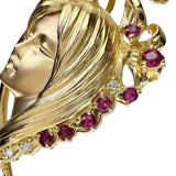 女性/鳥 ブローチ兼用  ルビー ダイヤモンド 計0.04ct ペンダントトップ K18ゴールド 18金 13.7g レディース
【中古】【真子質店】【NN】




【IMaKMo】