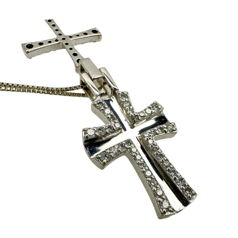 ★★最終特価品 クロス セパレート ダイヤモンド 計0.60ct ブラックダイヤモンド 計0.53ct ネックレス K18WGホワイトゴールド 18金 8.5g 46cm レディース
【中古】【真子質店】【NN】




【IIxx】