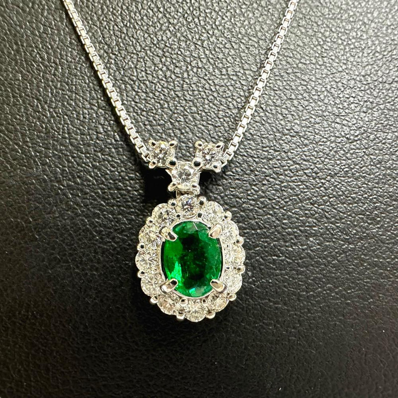エメラルド 0.55ct ダイヤモンド 計0.63ct ネックレス K18WGホワイトゴールド 18金 5.2g 45.5cm レディース
【中古】【真子質店】【NN】




【MiMaY】
