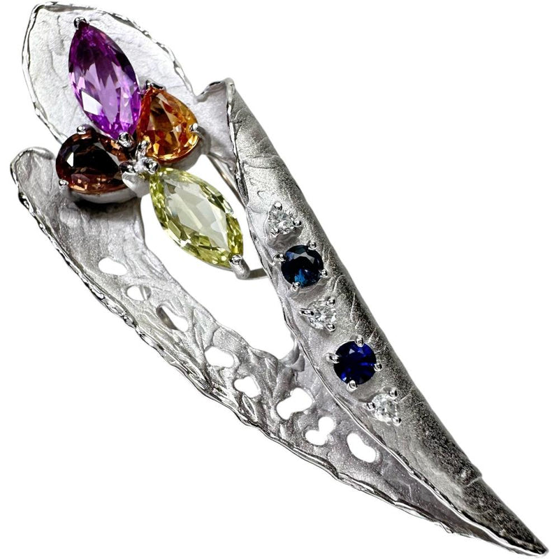 ★★最終特価品 ペンダント兼用 マルチサファイア 計4.56ct ダイヤモンド 計0.08ct ブローチ K18WGホワイトゴールド 18金 10.5g レディース
【中古】【真子質店】【NN】




【IxDMo】