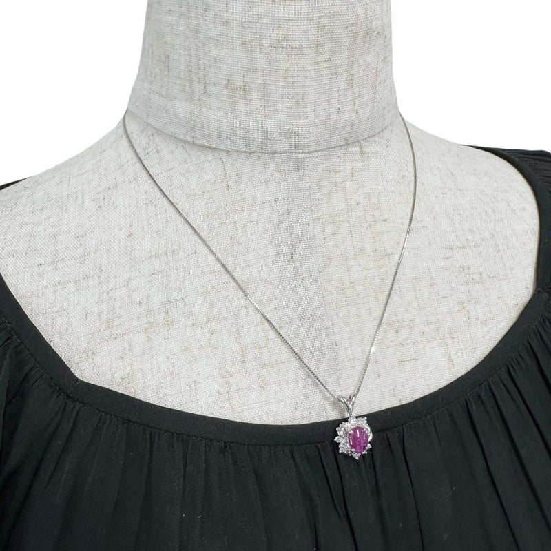 パープルスターサファイア 1.80ct ダイヤモンド 0.47ct ネックレス Pt900プラチナ/Pt850プラチナ 6.1g 45cm レディース
【中古】【真子質店】【NN】




【DDx】