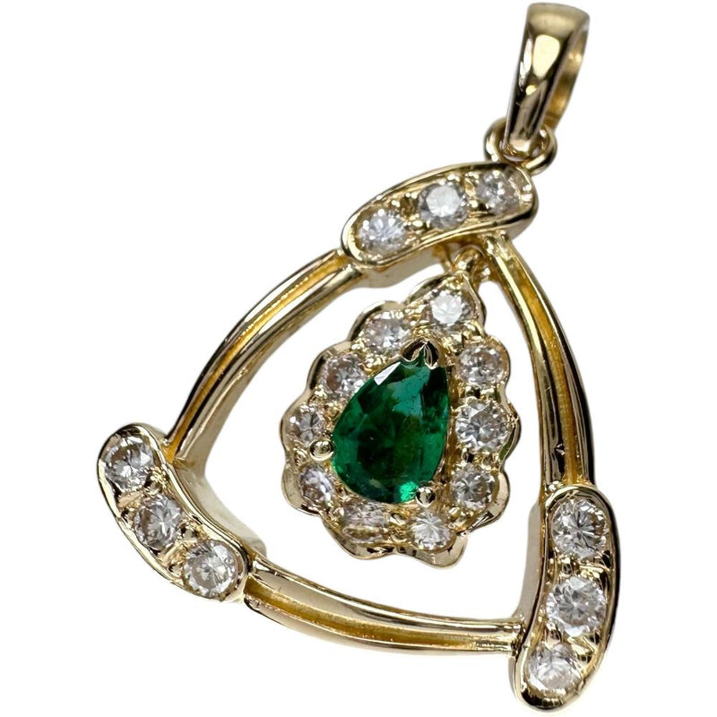 エメラルド 0.23ct ダイヤモンド 0.4ct ペンダントトップ K18ゴールド 18金 3.3g レディース
【中古】【真子質店】【NN】




【DDx】