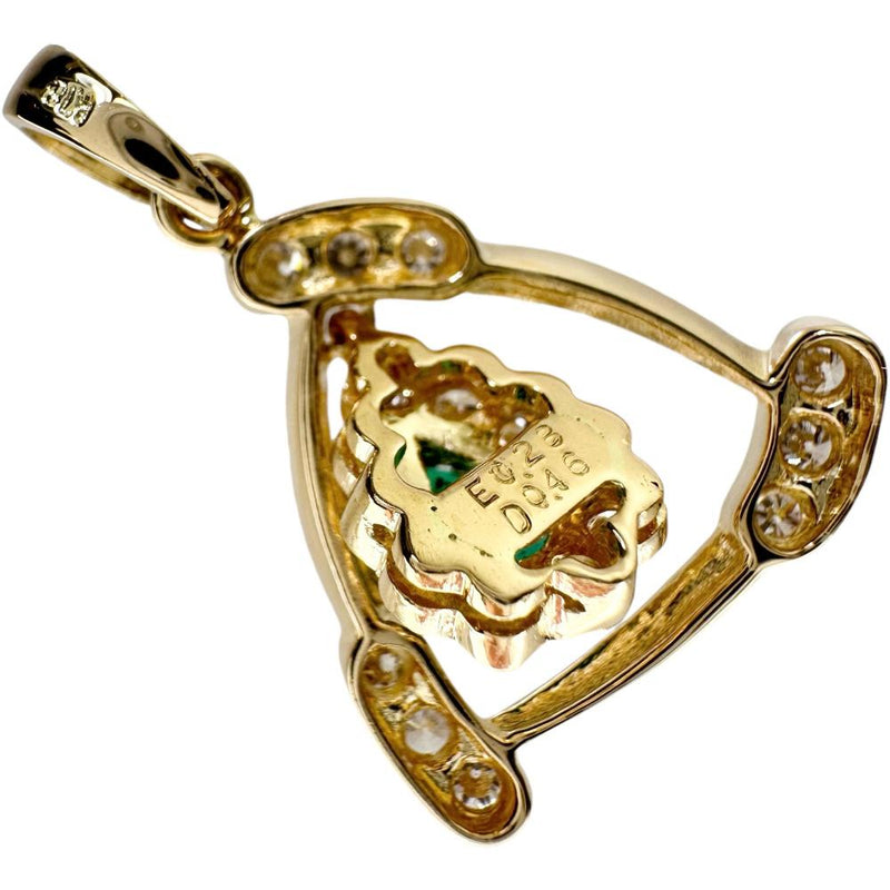エメラルド 0.23ct ダイヤモンド 0.4ct ペンダントトップ K18ゴールド 18金 3.3g レディース
【中古】【真子質店】【NN】




【DDx】