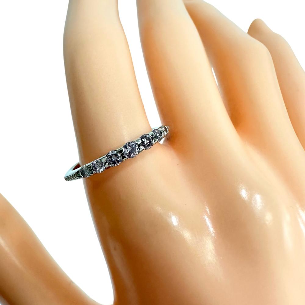 12号 ピンクダイヤモンド 計0.30ct リング・指輪 Pt900プラチナ 4.0g 
