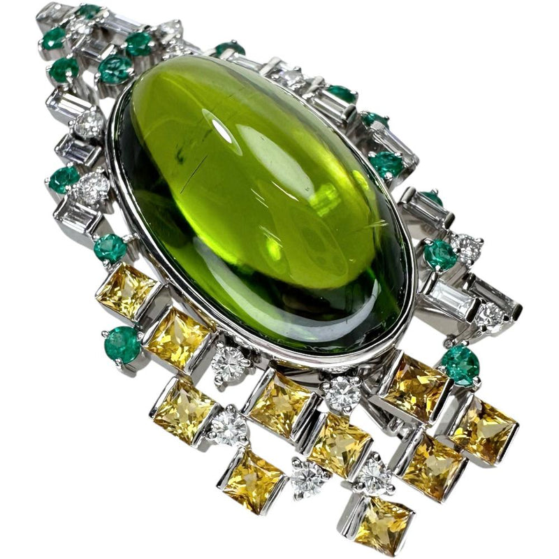 ブローチ兼用 ペリドット 21.91ct エメラルド 計0.61ct サファイア 計2.18ct ペンダントトップ Pt900プラチナ 21.7g レディース
【中古】【真子質店】【NN】




【IMiMiI】