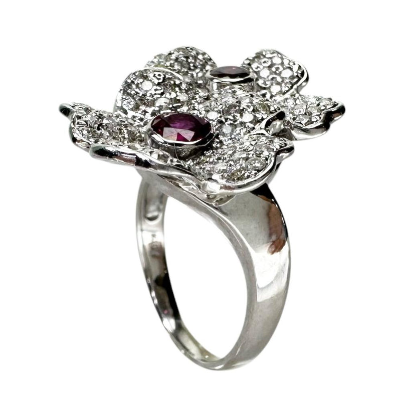 17.5号 フラワーモチーフ ルビー 1.00ct ダイヤモンド 計1.00ct リング・指輪 K18WGホワイトゴールド 18金 9.4g レディース
【中古】【真子質店】【NN】




【ITTI】