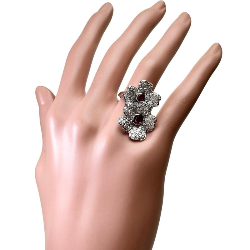 17.5号 フラワーモチーフ ルビー 1.00ct ダイヤモンド 計1.00ct リング・指輪 K18WGホワイトゴールド 18金 9.4g レディース
【中古】【真子質店】【NN】




【ITTI】