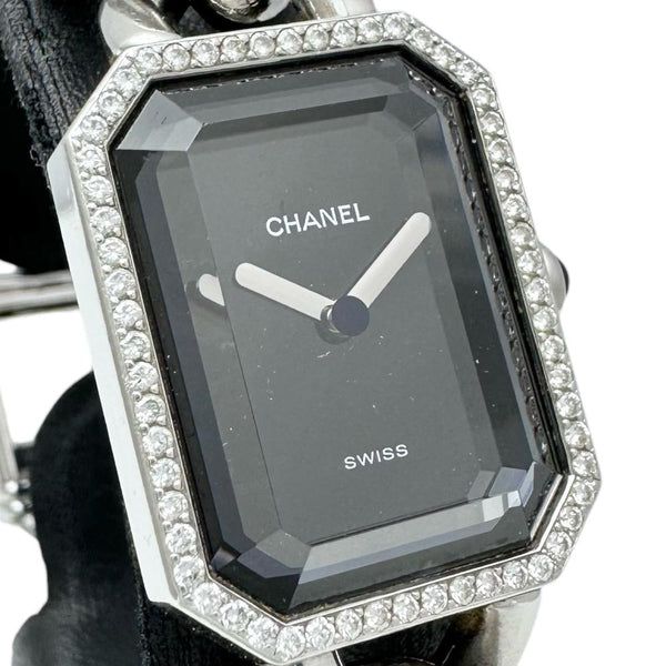 【CHANEL/シャネル】 プルミエールXL ダイヤベゼル H0495 腕時計 ステンレススチール クオーツ 黒文字盤/シルバー レディース
【中古】【真子質店】【BL】




【TSKx】