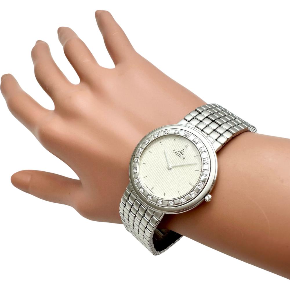 SEIKO/セイコー】 クレドール ダイヤベゼル 8N70-6030 ボーイズ 腕時計