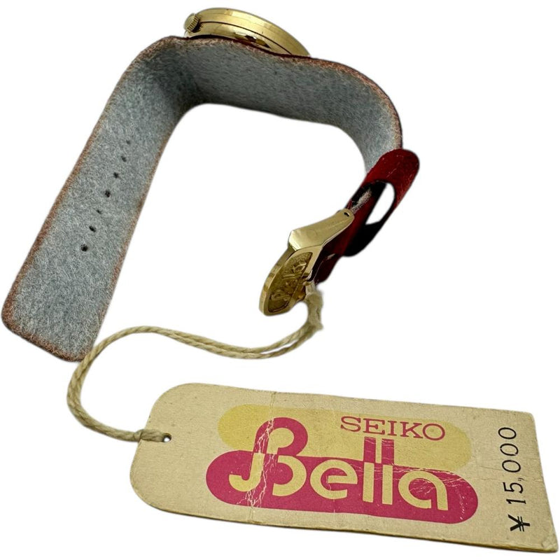 【SEIKO/セイコー】 Bella 11-0780 アンティーク 腕時計 ステンレススチール/レザー/GP 手巻き レッド＆ブラック文字盤/赤ベルト レディース
【中古】【真子質店】【NN】




【IYMo】