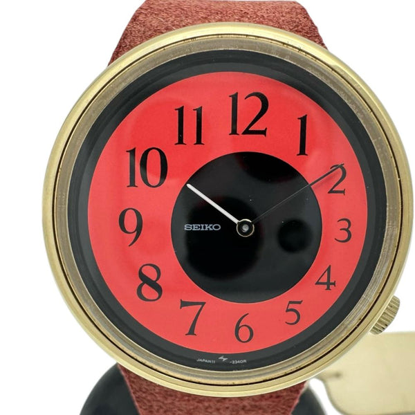 【SEIKO/セイコー】 Bella 11-0780 アンティーク 腕時計 ステンレススチール/レザー/GP 手巻き レッド＆ブラック文字盤/赤ベルト レディース
【中古】【真子質店】【NN】




【IYMo】
