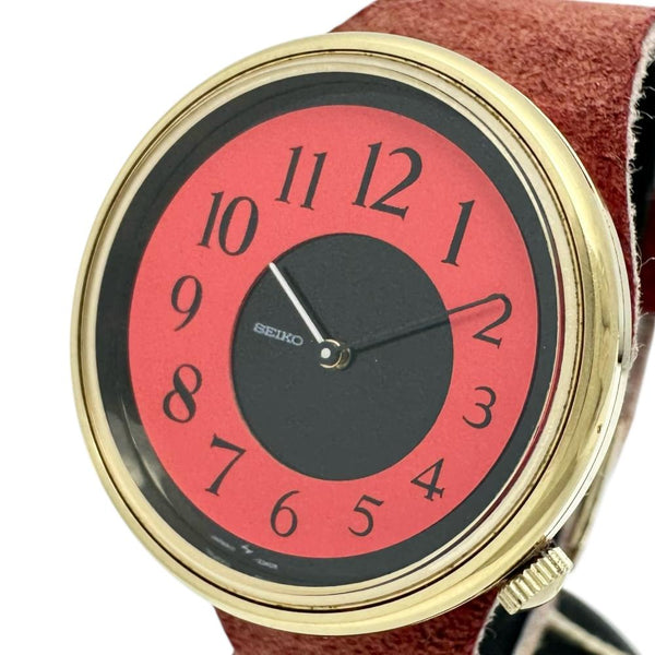【SEIKO/セイコー】 Bella 11-0780 アンティーク 腕時計 ステンレススチール/レザー/GP 手巻き レッド＆ブラック文字盤/赤ベルト レディース
【中古】【真子質店】【NN】




【IYMo】