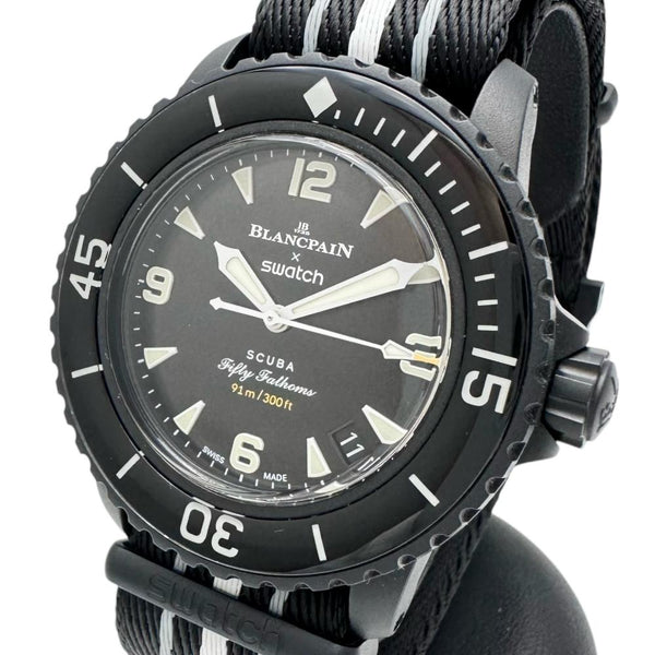 【稼動/極美品】BLANCPAIN × Swatch 自動巻き S035B400 Swatch/スウォッチ】 ブランパン×スウォッチ S035B400 腕時計