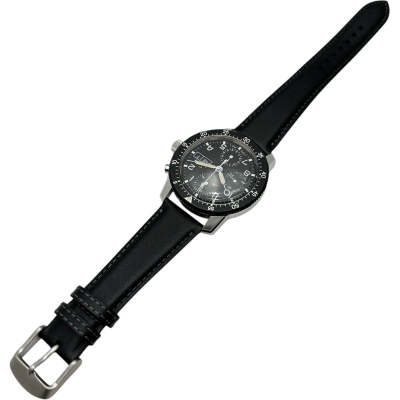 【Sinn/ジン】 デイデイト クロノフラフ 103.B.HD オーバーホール済 腕時計 ステンレススチール/レザー 手巻き 黒文字盤/黒革ベルト メンズ
【中古】【真子質店】【GD】




【ITYMo】
