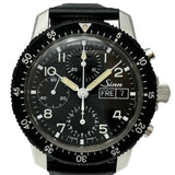 【Sinn/ジン】 デイデイト クロノフラフ 103.B.HD オーバーホール済 腕時計 ステンレススチール/レザー 手巻き 黒文字盤/黒革ベルト メンズ
【中古】【真子質店】【GD】




【ITYMo】