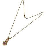 ルビー 0.38 ct ダイヤモンド 0.11ct ネックレス K18ゴールド 18金 4.6g 43cm レディース
【中古】【真子質店】【NN】




【DYx】