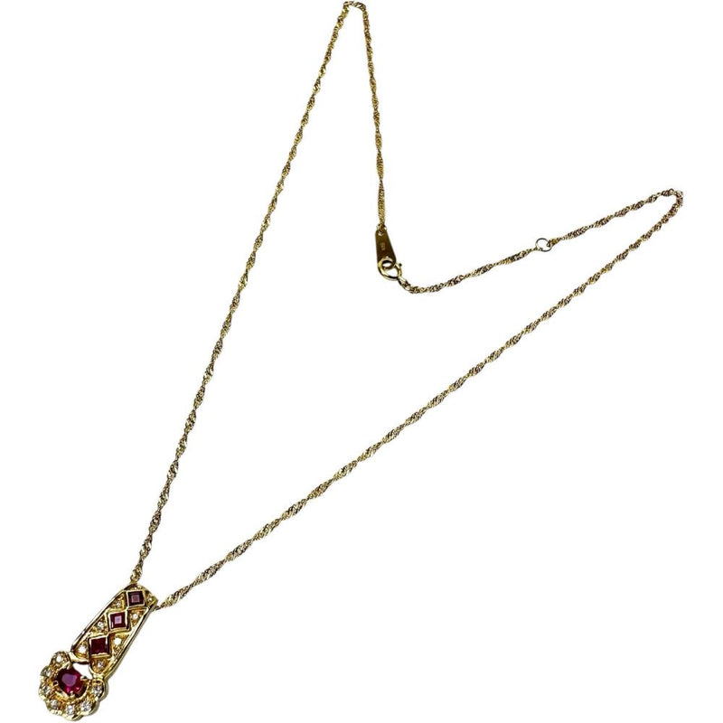 ルビー 0.38 ct ダイヤモンド 0.11ct ネックレス K18ゴールド 18金 4.6g 43cm レディース
【中古】【真子質店】【NN】




【DYx】