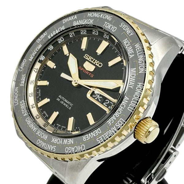SEIKO/セイコー】 5スポーツ【裏スケルトン】 4R36-00G0 腕時計
