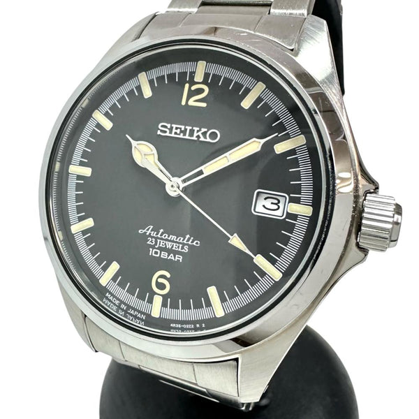 【SEIKO/セイコー】 4R35-02R0   TiCTAC35周年記念コラボ セイコー×チックタック 腕時計 ステンレススチール 自動巻き/オートマ 黒文字盤 メンズ
【中古】【真子質店】【GD】




【DTS】