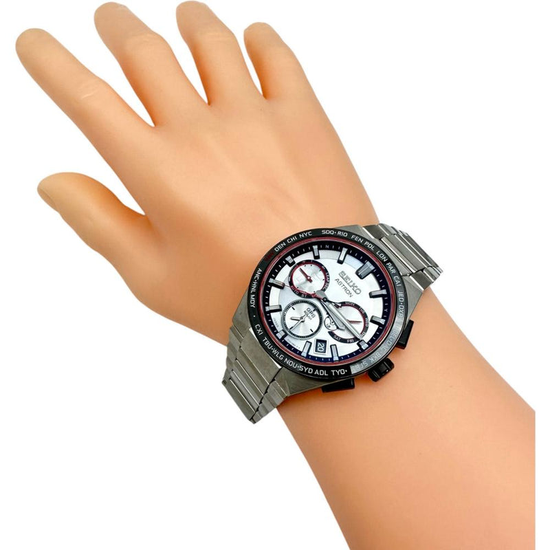 【SEIKO/セイコー】 大谷翔平モデル アストロン Nexterシリーズ　2022限定モデル SBXC125/5X53-0BX0 国内限定1700本　 腕時計 チタン ソーラー電波 シルバー文字盤/黒 メンズ
【中古】【真子質店】【GD】




【TxMaMo】