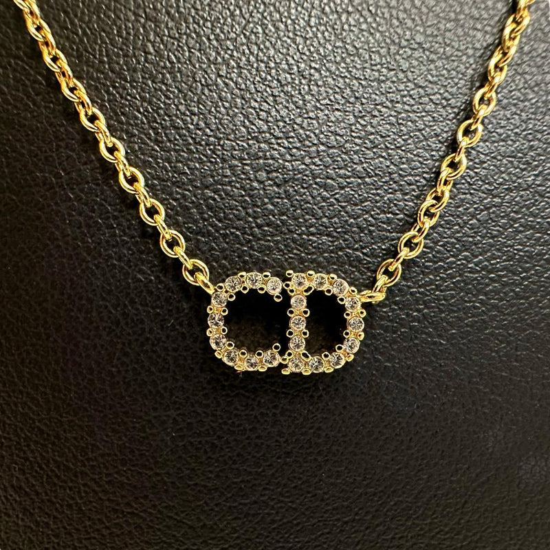 Christian Dior/クリスチャンディオール】 ロゴ ネックレス GP