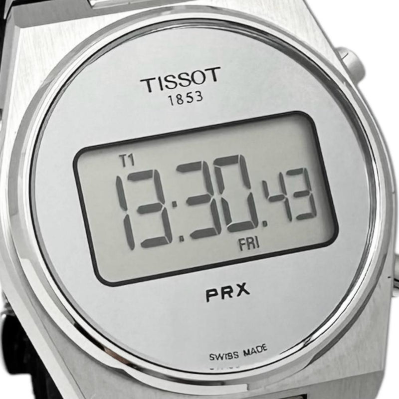 【TISSOT/ティソ】 PRXデジタル T137263 35mm　ギャラ/箱付き 腕時計 ステンレススチール クオーツ 銀色文字盤 メンズ
【中古】【真子質店】【GD】




【TSK】