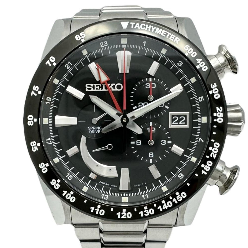 【SEIKO/セイコー】 ブライツ アナンタ クロノグラフ【裏スケルトン】 SAEA003(5R86-0AL0) 箱/保証書付き　GMT　パワーリザーブ 腕時計 ステンレススチール スプリングドライブ 黒文字盤/シルバー メンズ
【中古】【真子質店】【BL】




【MaxTMo】