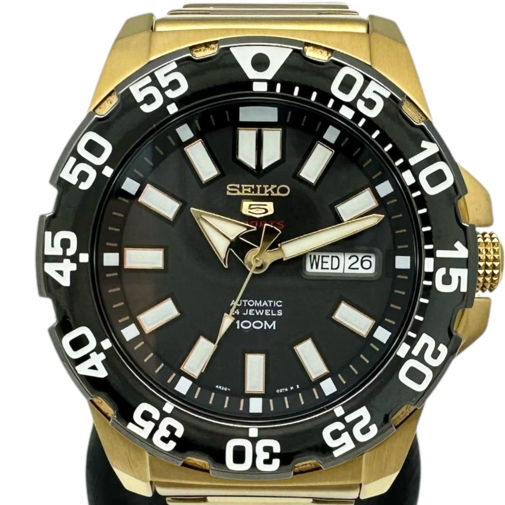 SEIKO/セイコー】 セイコー5 【裏スケルトン】 4R36-02T0 腕時計 GP 