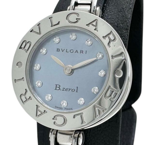 【BVLGARI/ブルガリ】 B-ZERO1 BZ22S 新品仕上げ済！ バングル Mサイズ 腕時計 ステンレススチール/ダイヤモンド 12P クオーツ ブルーシェル文字盤 レディース
【中古】【真子質店】【GD】




【KST】