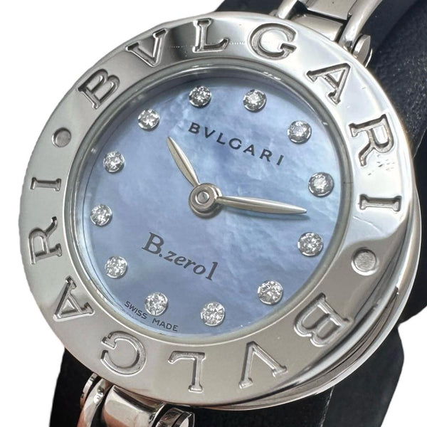 【BVLGARI/ブルガリ】 B-ZERO1 BZ22S 新品仕上げ済！ バングル Mサイズ 腕時計 ステンレススチール/ダイヤモンド 12P クオーツ ブルーシェル文字盤 レディース
【中古】【真子質店】【GD】




【KST】