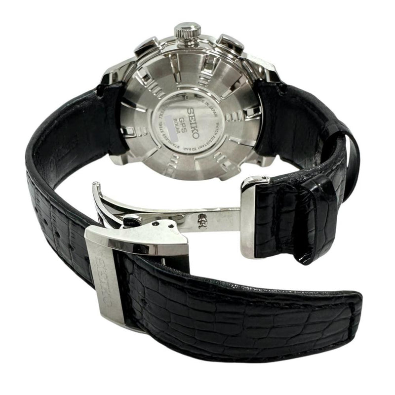 【SEIKO/セイコー】 アストロン　GPS/電波　 SBXA037/7X52-0AK0 OH済 腕時計 ステンレススチール/レザー ソーラー 黒文字盤/黒革ベルト メンズ
【中古】【真子質店】【GD】




【TSK】