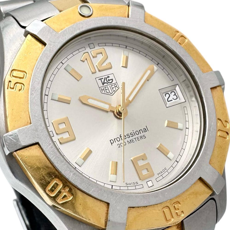 【TAG HEUER/タグホイヤー】 エクスクルーシブ デイト プロフェッショナル200M WN1153 腕時計 ステンレススチール/GP クオーツ シルバー文字盤/コンビカラー ボーイズ
【中古】【真子質店】【GD】




【YxMo】