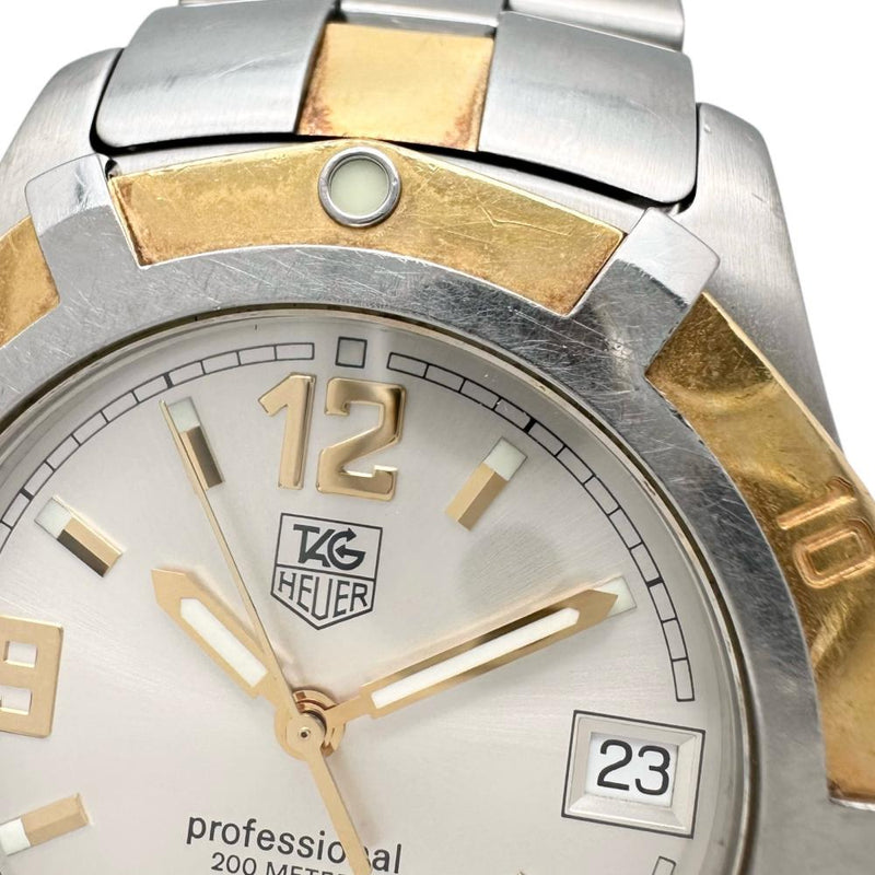 【TAG HEUER/タグホイヤー】 エクスクルーシブ デイト プロフェッショナル200M WN1153 腕時計 ステンレススチール/GP クオーツ シルバー文字盤/コンビカラー ボーイズ
【中古】【真子質店】【GD】




【YxMo】