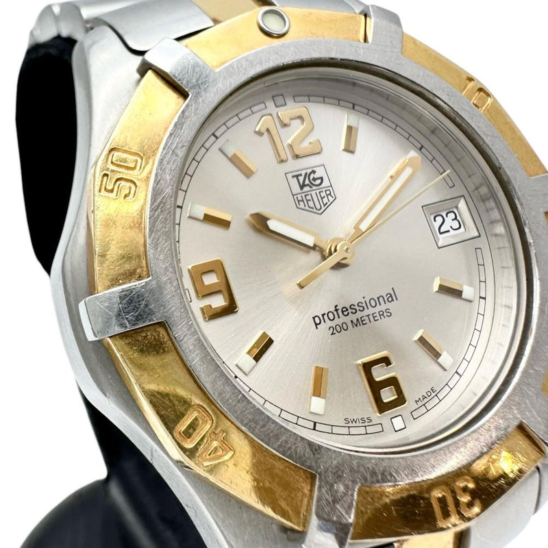 【TAG HEUER/タグホイヤー】 エクスクルーシブ デイト プロフェッショナル200M WN1153 腕時計 ステンレススチール/GP クオーツ シルバー文字盤/コンビカラー ボーイズ
【中古】【真子質店】【GD】




【YxMo】