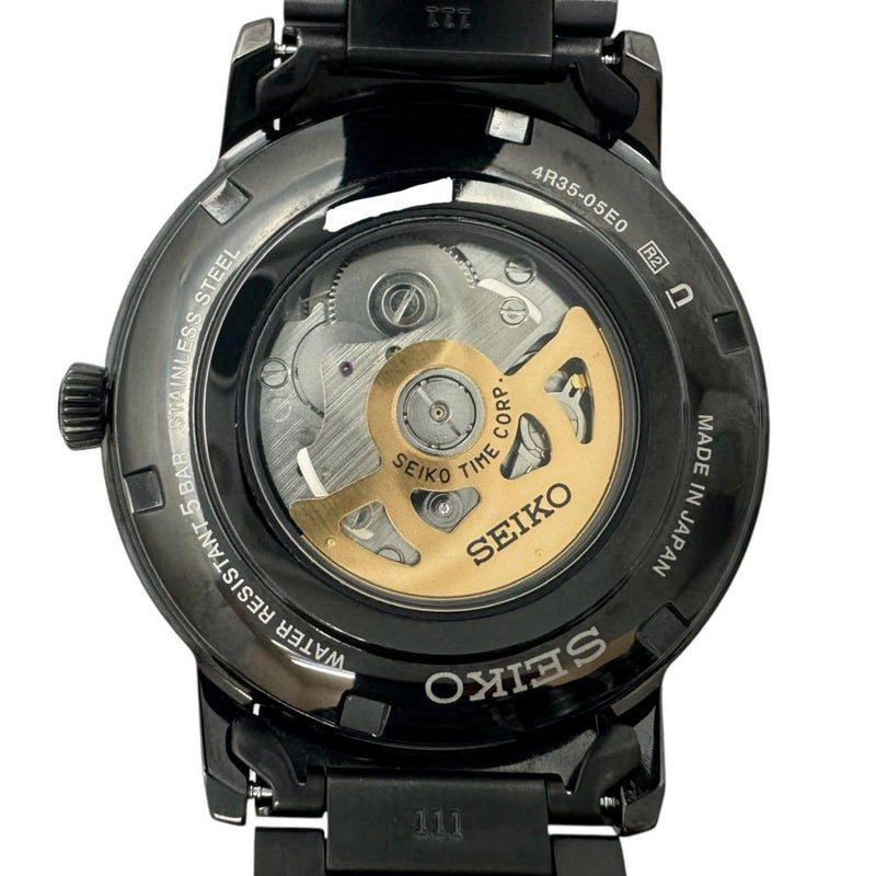 【SEIKO/セイコー】 プレザージュ カクテルタイム 逆輸入品 【裏スケルトン】 4R35-05E0/SARY219 オールブラック 腕時計 ステンレススチール 自動巻き/オートマ 黒文字盤/黒ベルト メンズ
【中古】【真子質店】【GD】




【DTS】