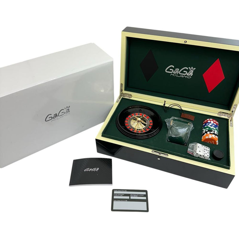 【Gaga Milano/ガガミラノ】 5010.LV.01S マヌアーレ48 ラスベガス 限定500本 裏スケルトン 腕時計 ステンレススチール/ラバー 手巻き 緑ルーレット文字盤/黒ラバーバンド メンズ
【中古】【真子質店】【GD】




【Moxx】