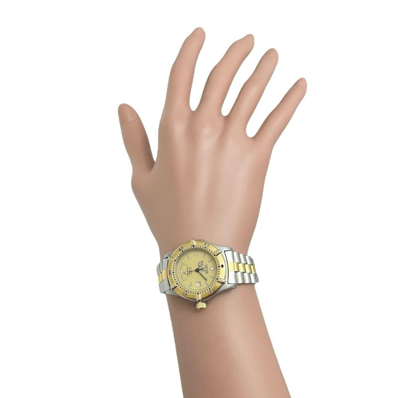 【TAG HEUER/タグホイヤー】 プロフェッショナル 964.015 腕時計 GP/ステンレススチール クオーツ シャンパン文字盤/ゴールドシルバーコンビベルト レディース 【中古】【真子質店】【GD】 【Maxx】