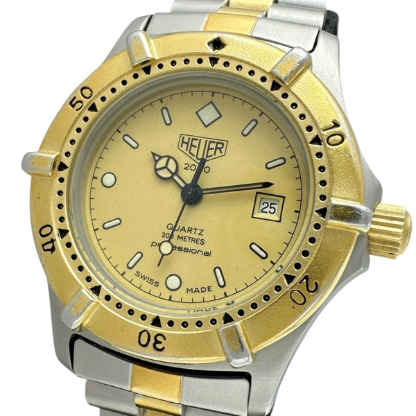 【TAG HEUER/タグホイヤー】 プロフェッショナル 964.015 腕時計 GP/ステンレススチール クオーツ シャンパン文字盤/ゴールドシルバーコンビベルト レディース 【中古】【真子質店】【GD】 【Maxx】