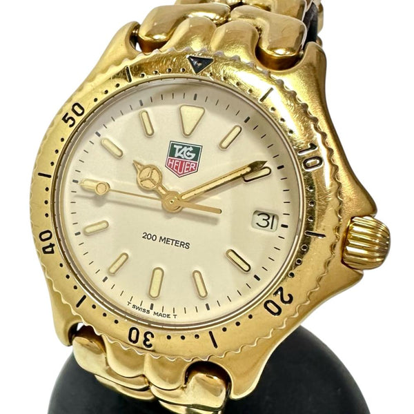 【TAG HEUER/タグホイヤー】 S94.713M 腕時計 GP/ステンレススチール クオーツ ベージュ文字盤 ボーイズ 【中古】【真子質店】【GD】 【MaYx】